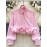 Women's Elegant Short-Sleeve-like Long Sleeve Blouse - Pink Ruffled Collar & Cuff Trim, -Line Shirt, Solid Color -Season Top for Weddings, Parties & Office - Machine Washable (Non-Stretch) Pink Blouse, Blouses For Women, Blouses For Women Elegant Classy, White Blouse, Womens Tops And Blouses, White Blouse For Women, Tops For Women, White Blouses For Women, Tops For Women Elegant Classy, Ladies Tops And Blouses, Plus Size Women Blouses, Long Sleeve Tops For Women, White