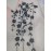Women'S Chic Embroidered Long Sleeve Blouse - White with Black Floral Design, Perfect for Spring/Summer, Casual Attire, Casual Attire|Floral Embroidery|Detailed Embroidery