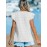 Women's Casual V-Neck Blouse with Lace Detail - Breathable Polyester, Machine Washable - Perfect for All Seasons