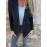 Plus Size, Women's Oversized Solid Color Tweed Lapel Jacket - Beige Brown Tailored Suit Coat with Fake Pocket, Machine Washable All-Season Casual & Formal Outerwear for Women (Large Size, Structured Fit, Button Front Closure, Relaxed Fit, Long Sleeves, Classic Collar, Versatile Casual Attire) - Elegant Tweed Fabric, Timeless Design, Suitable for Various Occasions, Easy Care, Sophisticated Look, Dress Jackets for Women Plus Size